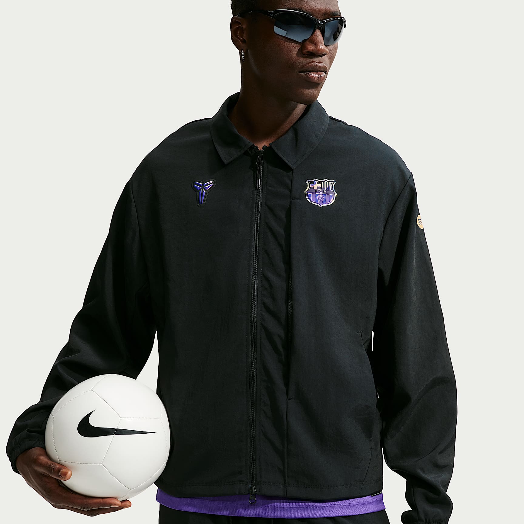 FC Barcelona Away Men's Kobe Soccer Woven Jacket. Nike.com